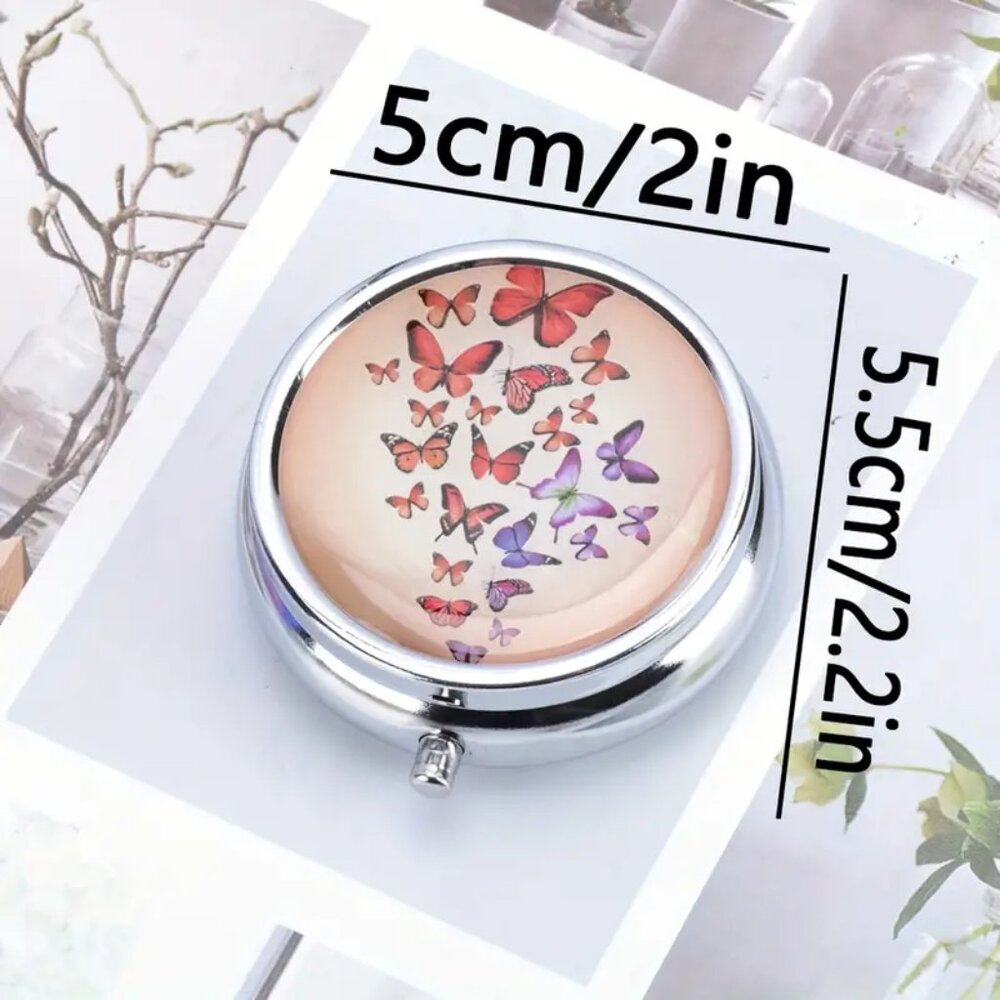 SALE -  1pc.  Sky Full of Butterflies Pill Box